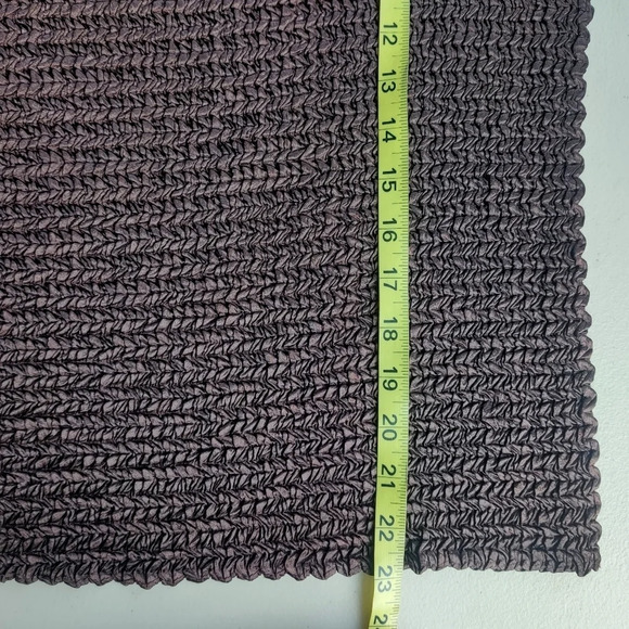 NICOLA Vintage Y2K Dark Brown Popcorn Crinkle Stretch Sleeveless Tank Top L - Picture 6 of 8